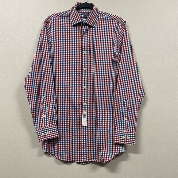 Crown & Ivy Men's Slim Fit Check Button-Up Shirt Multicolor Size Small - Picture 1 of 8